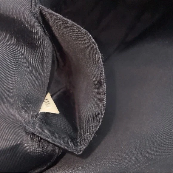 Auth Burberry Blue Label Nova Check Nylon Black Hand Bag - Picture 13 of 16